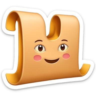 Type out the letters thank you sticker