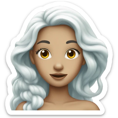 White mermaid sticker