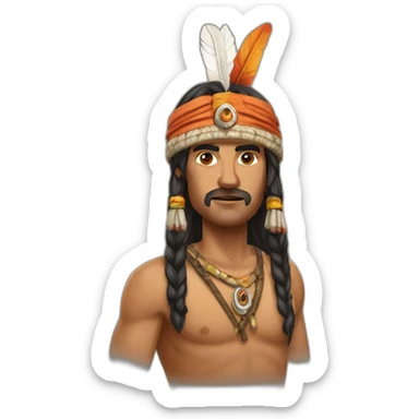 Indienne forte sticker