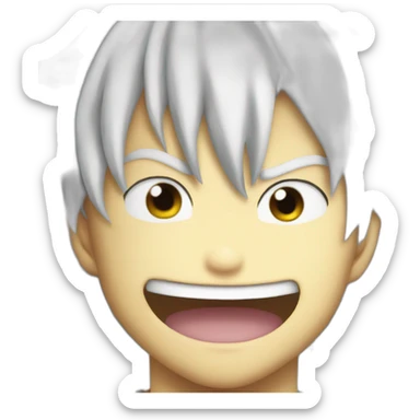 Natsu dragneel face sticker
