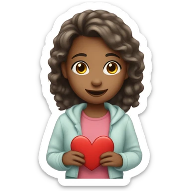 A girl who wants to be asked to be his valentines  sticker