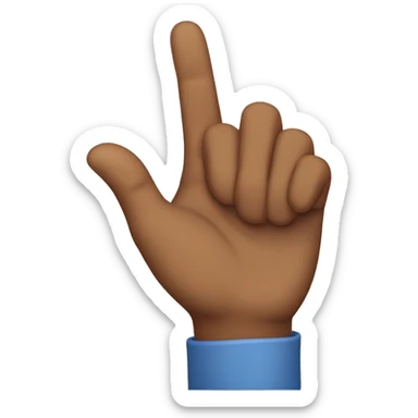 Three-finger salute sticker