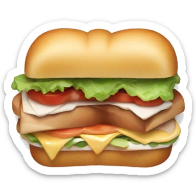 sandwich with souce sticker