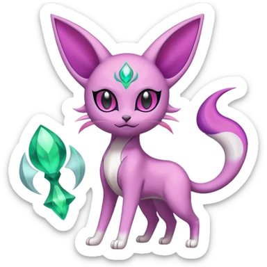 Espeon-Meloetta-Mew-Delcatty-Pachirisu-fusion sticker