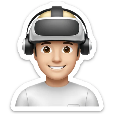 Happy birthday man VR helmet sticker