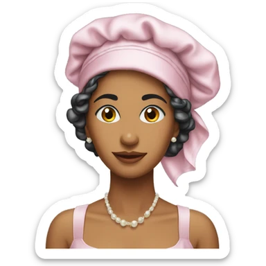 Tismey satin bonnet sticker