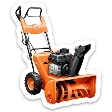 Kabota snow blower sticker