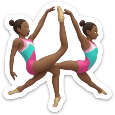 Gymnastics splits sticker