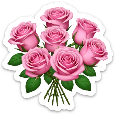 Um buque rosa paty sticker