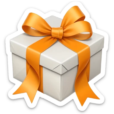 Filed money wrapped with orange ribbo sticker