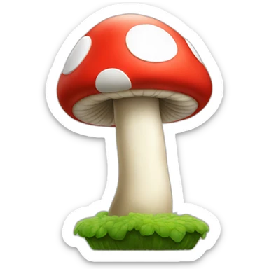 super mario mushroom sticker