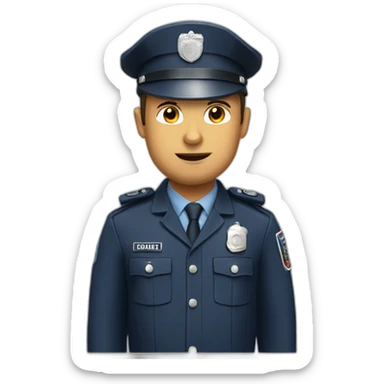 bad French police officer sticker
