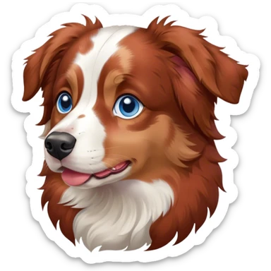 Red merle Australian Shepherd sticker
