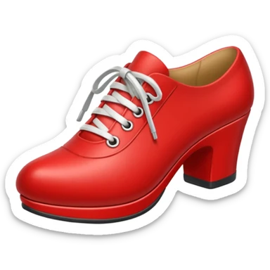 red shoe sticker