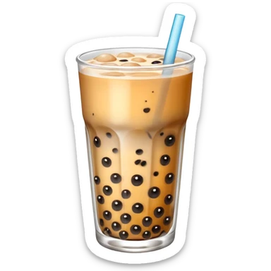 I ❤️ (boba emoji) sticker