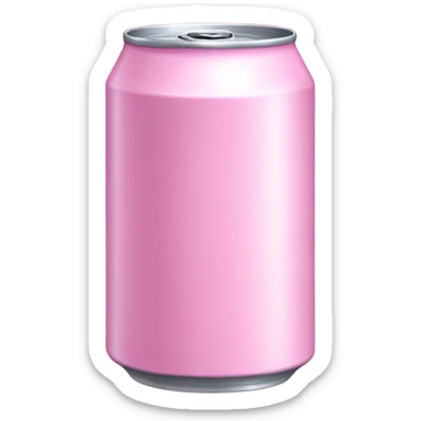 baby pink soda can sticker