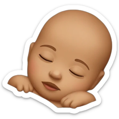 Sleeping baby sticker