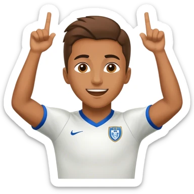 soccer player doing SUI celebration sticker