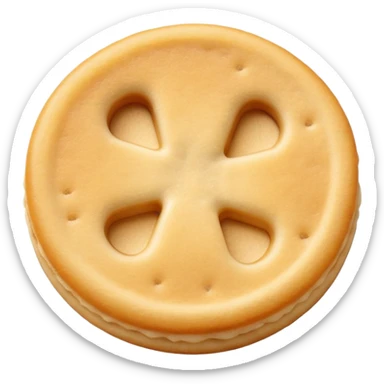 Japanese rice cracker with soy sauce flavor sticker