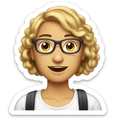 my french teacher with an i love being gay t shirt sticker