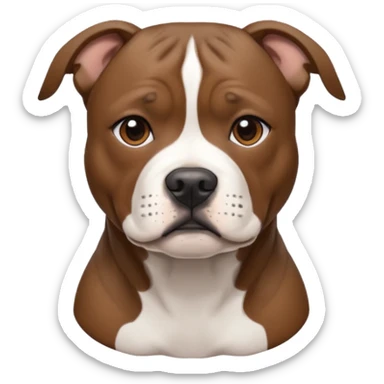 brindle staffordshire bull terrier sticker