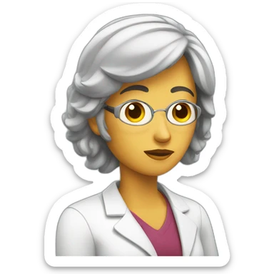 therapist listening attentively sticker