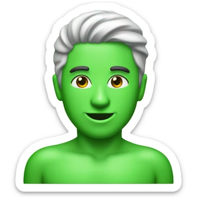 CREA UNA IMAGEN DE BAÑO PLASCTICO PORTATIL   COLOR  verde sticker