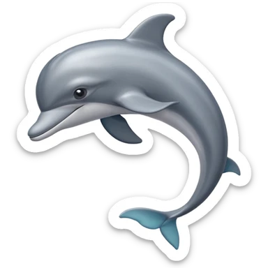 High resolution of dolphin sticker