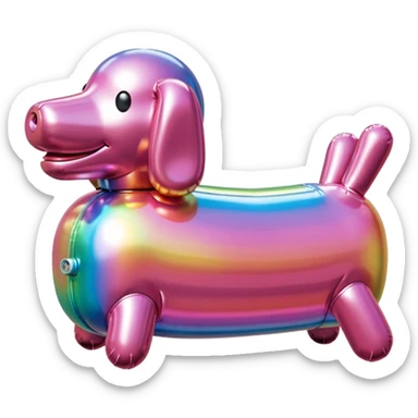  SPAM meat jeff koons style inflatable abstract art sculpture  sticker