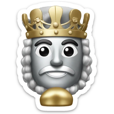 silver and gold nutcracker sticker