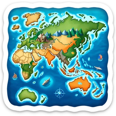 rpg world map sticker
