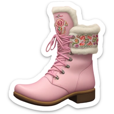 Light Pink Cossack boots sticker