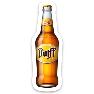 necesito una cerveza duff sticker