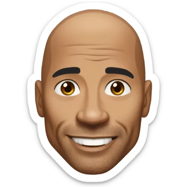 The Rock Dwayne Johnson Emoji sticker