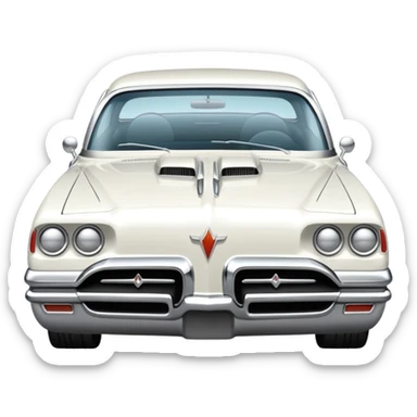 white pontiac sticker