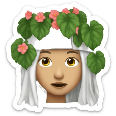Weeping begonia sticker