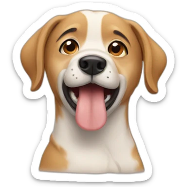 A dog cry sticker