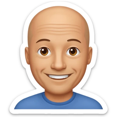 Bald dad sticker