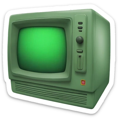 green Crt sticker