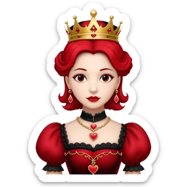 Queen of Hearts sticker