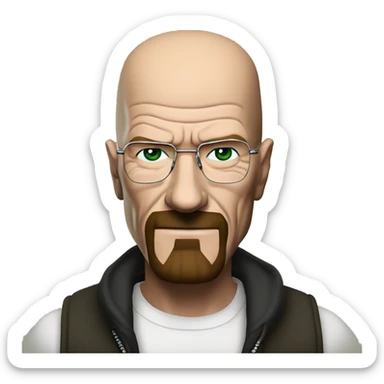 Walter white Greeting Jessie PinkMan sticker