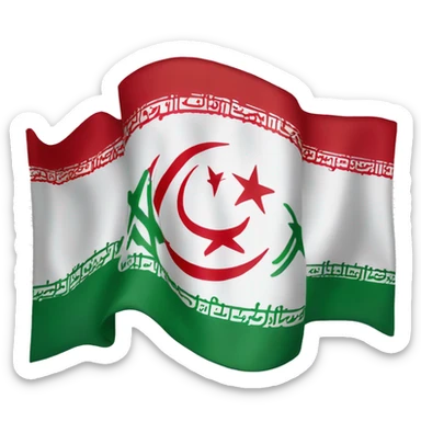 Iran flag without allah sticker