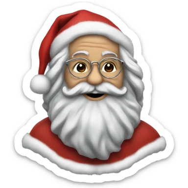 Jerry garcia santa claus sticker