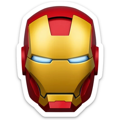 Iron man helmet sticker