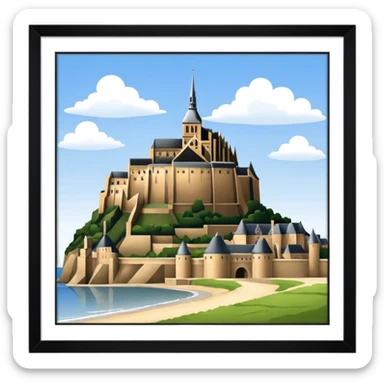 mont saint michel sticker