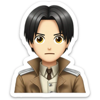 Levi Ackerman from "Attack on Titan" sticker