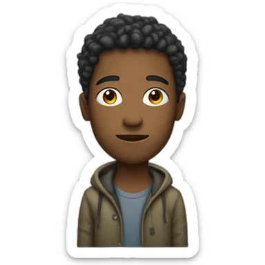 young guy homeless sticker