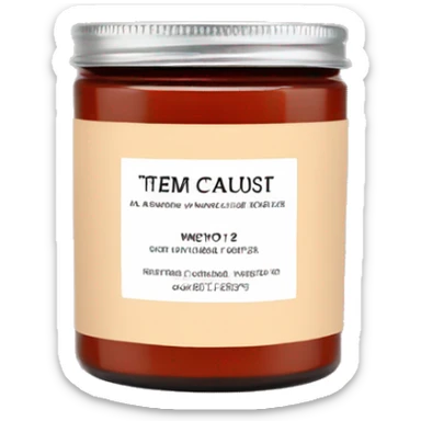 autumn vibe candle sticker