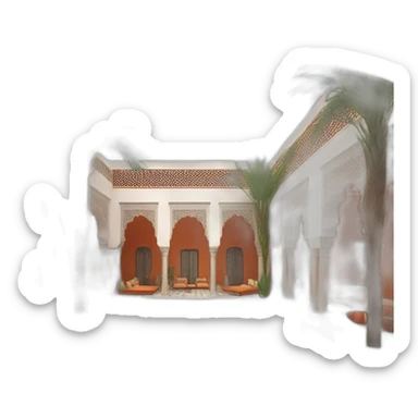 marrakech riad with pool sticker