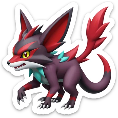 Noivern-Torracat-Zoroark full body sticker